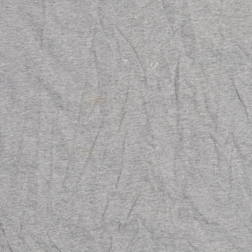 adidas Womens Grey XS Basic Logo Short Sleeve Cotton T-Shirt