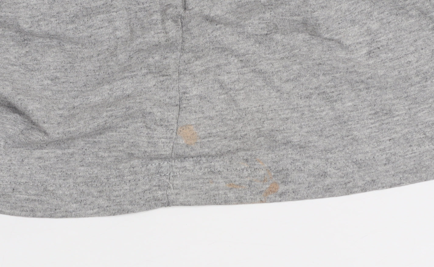 adidas Womens Grey XS Basic Logo Short Sleeve Cotton T-Shirt