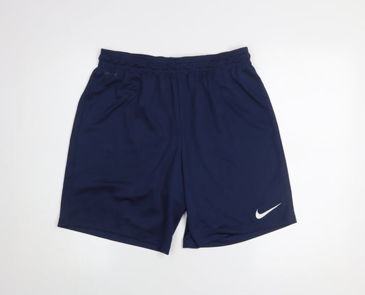 Nike Men's Blue Dri-FIT Athletic Shorts Size L Breathable Quick Dry
