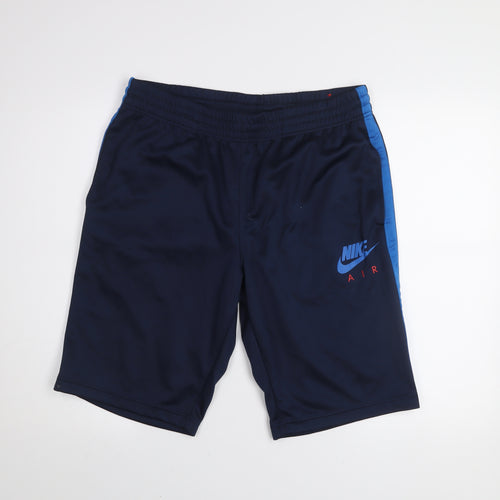 Nike Air Men's Navy Blue Athletic Shorts Size L Polyester