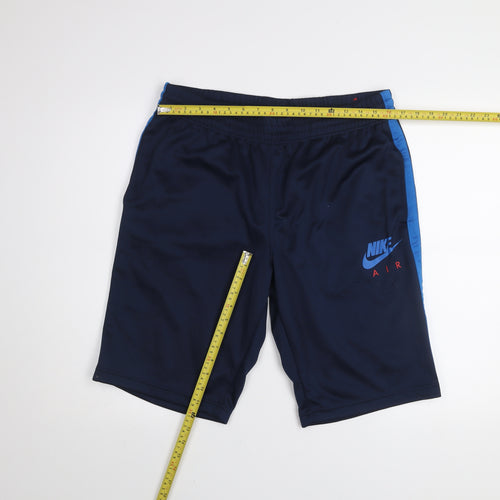 Nike Air Men's Navy Blue Athletic Shorts Size L Polyester