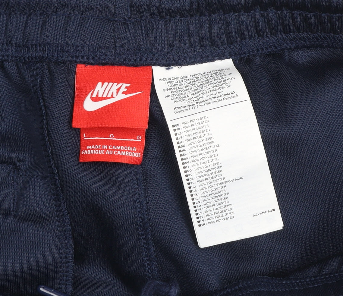 Nike Air Men's Navy Blue Athletic Shorts Size L Polyester