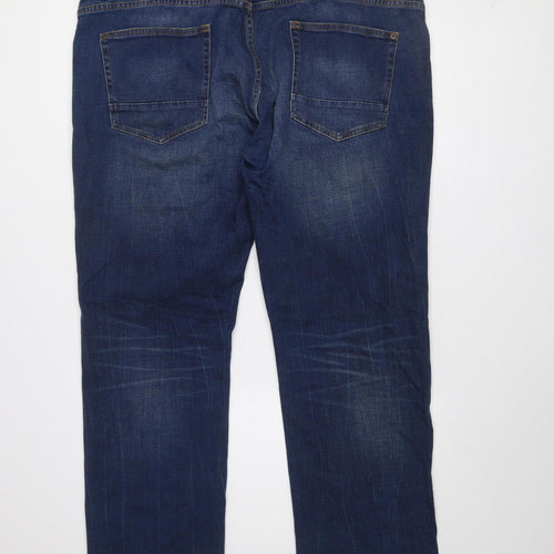 Next Men's Blue Relaxed Straight Leg Denim Jeans 40R