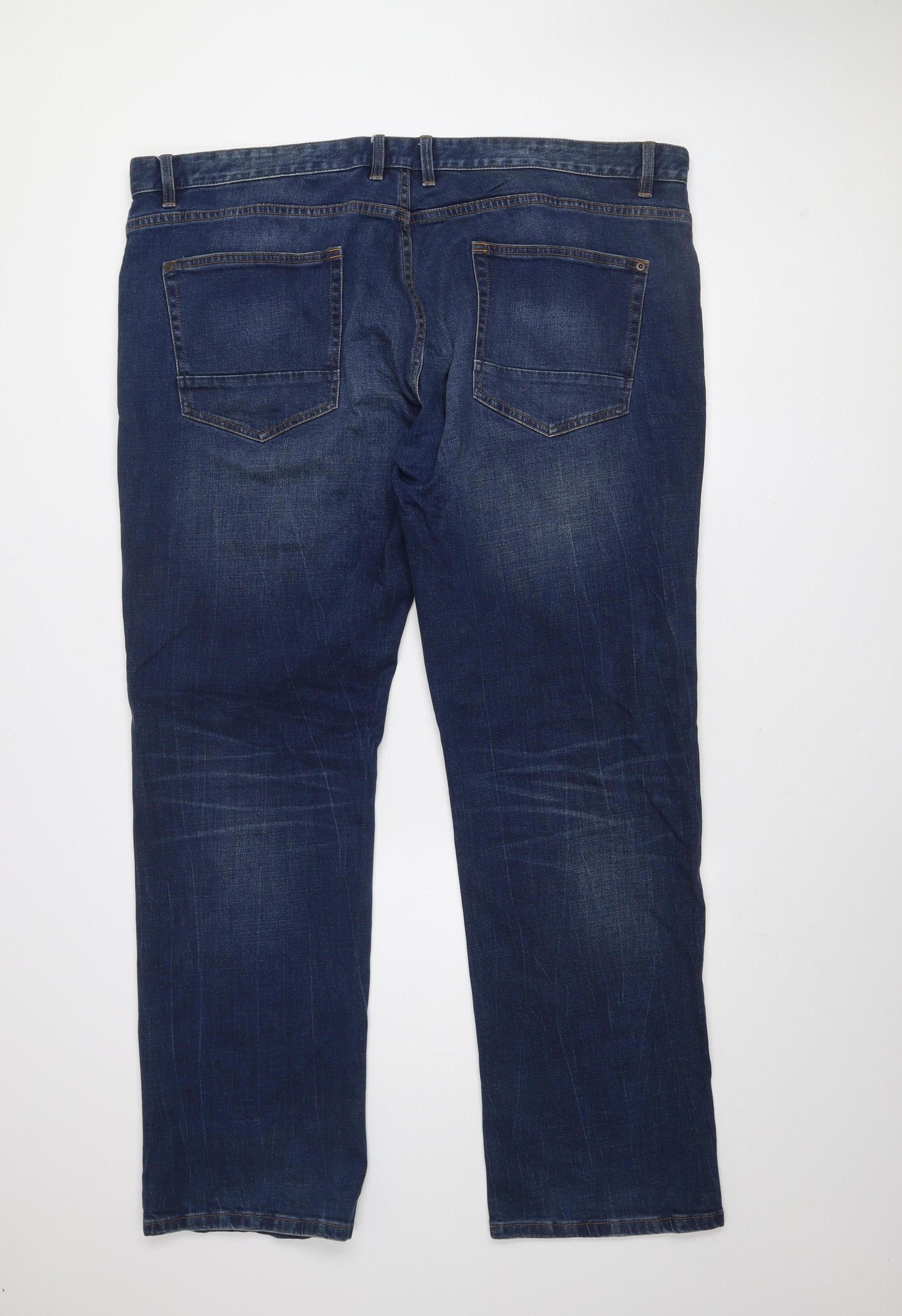 Next Men's Blue Relaxed Straight Leg Denim Jeans 40R