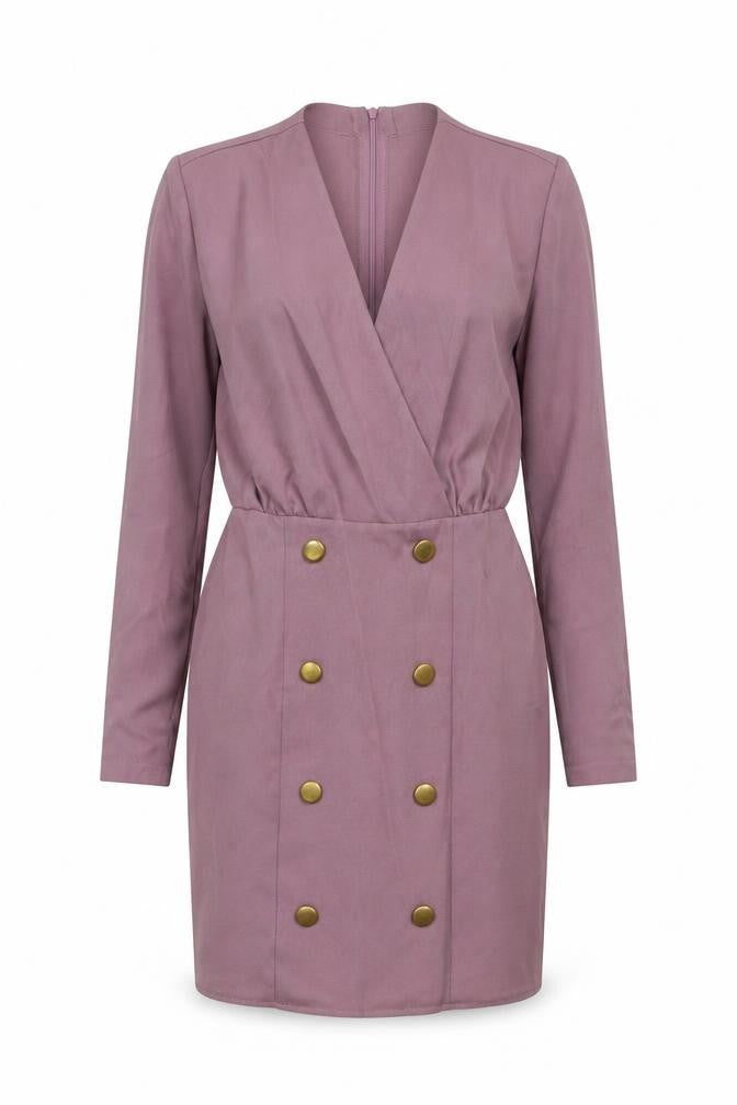 Boohoo Women's Purple Long Sleeve Bodycon Mini Dress UK 8