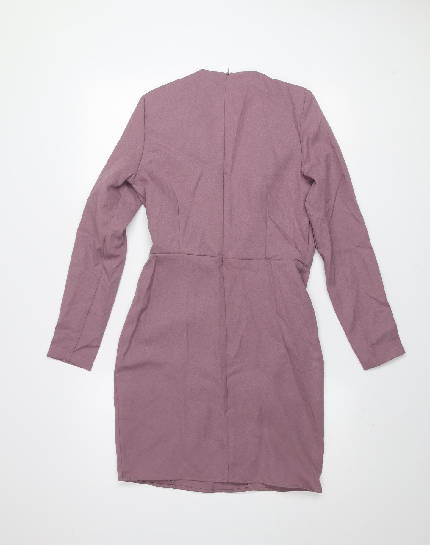Boohoo Women's Purple Long Sleeve Bodycon Mini Dress UK 8