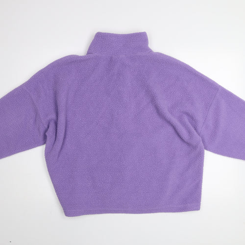 Dunnes Stores Women’s Purple Fleece 1/4 Zip Pullover Sweatshirt L