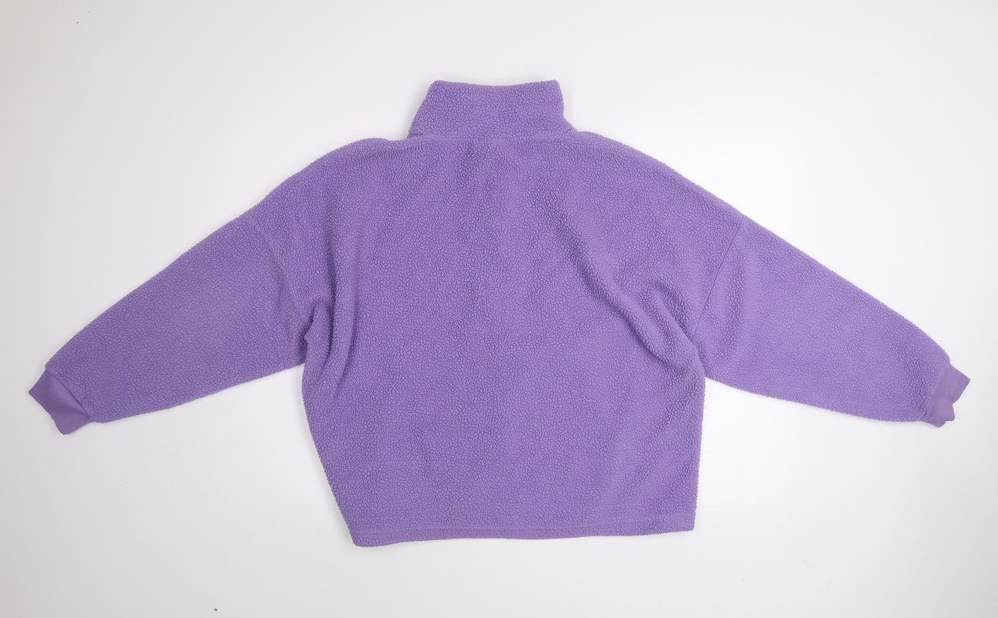 Dunnes Stores Women’s Purple Fleece 1/4 Zip Pullover Sweatshirt L