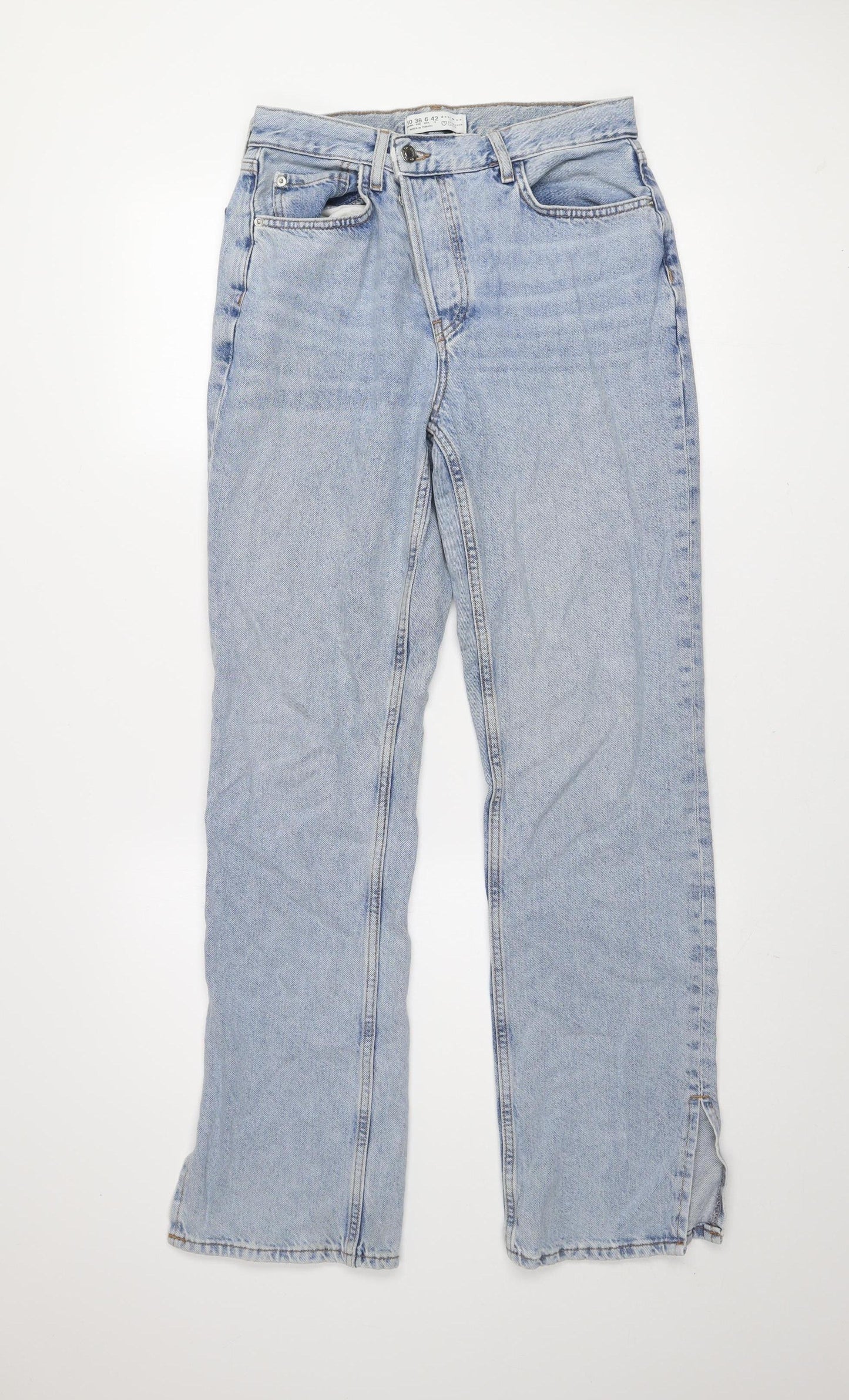 Primark Women’s Blue Light Wash Straight Leg Denim Jeans Size 10