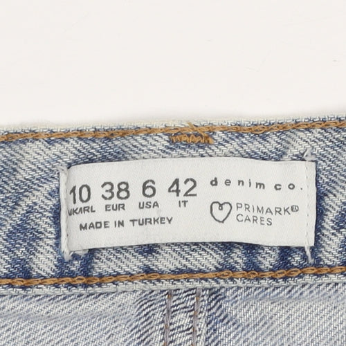 Primark Women’s Blue Light Wash Straight Leg Denim Jeans Size 10