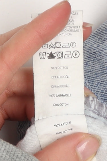 Primark Women’s Blue Light Wash Straight Leg Denim Jeans Size 10