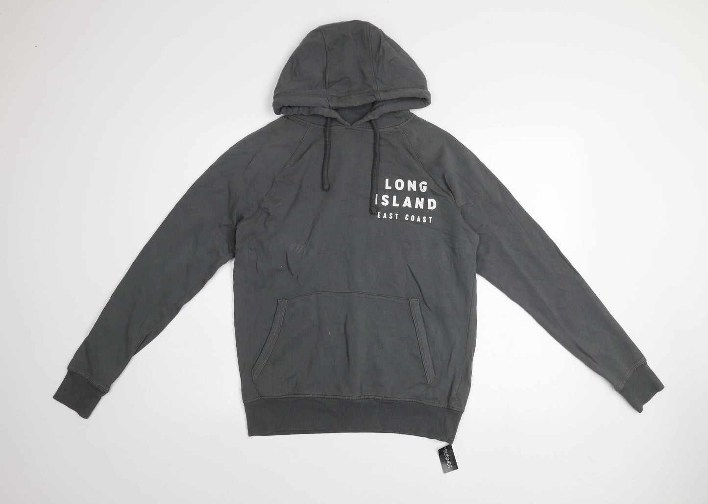 Dunnes Stores Men’s Grey Pullover Hoodie XS Long Island Print