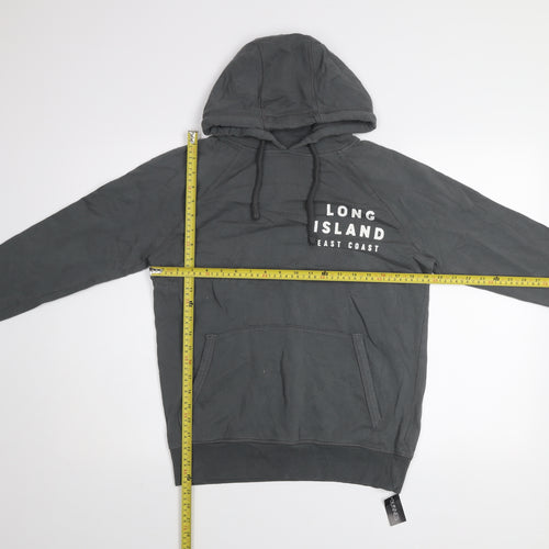 Dunnes Stores Men’s Grey Pullover Hoodie XS Long Island Print