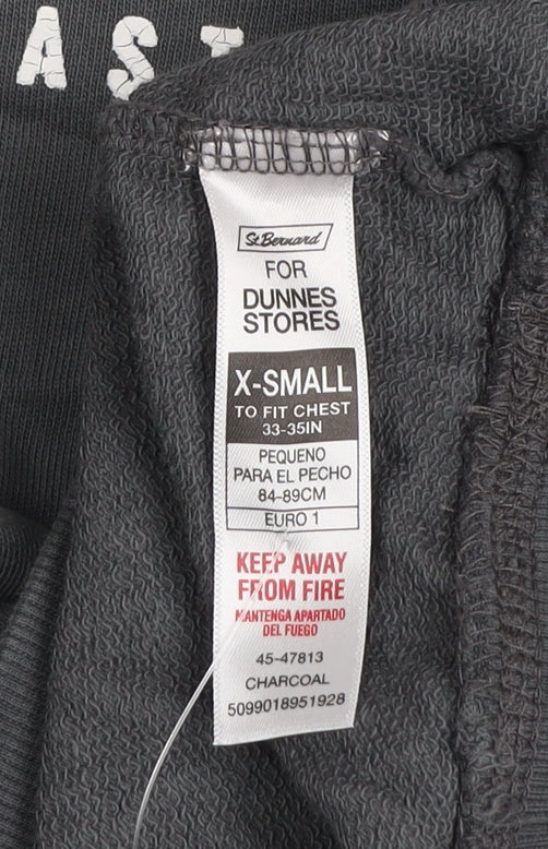 Dunnes Stores Men’s Grey Pullover Hoodie XS Long Island Print