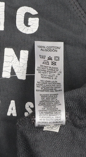 Dunnes Stores Men’s Grey Pullover Hoodie XS Long Island Print