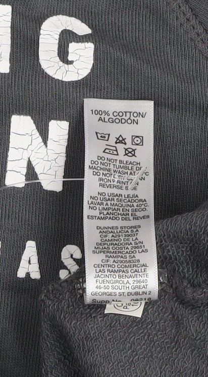 Dunnes Stores Men’s Grey Pullover Hoodie XS Long Island Print