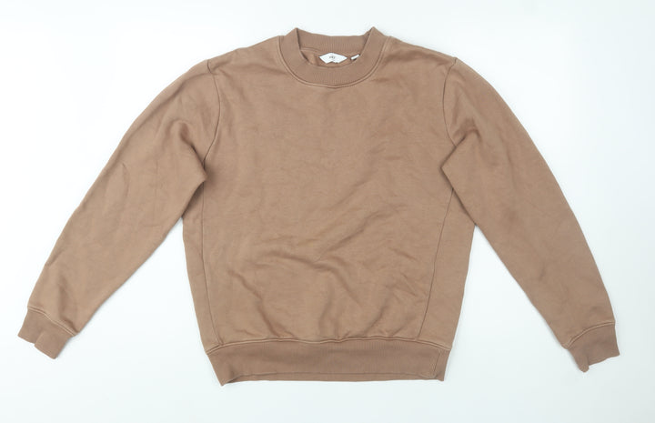 Next Men's Beige Crew Neck Pullover Sweatshirt Size S