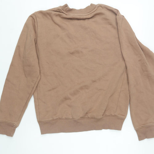 Next Men's Beige Crew Neck Pullover Sweatshirt Size S