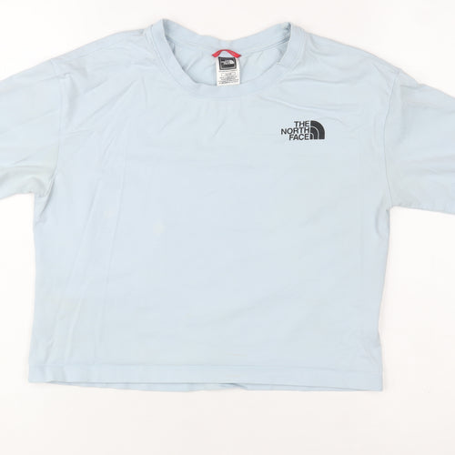 The North Face Women's Blue Cotton Short Sleeve T-Shirt XS