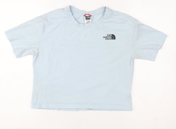 The North Face Women's Blue Cotton Short Sleeve T-Shirt XS