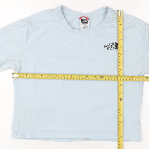 The North Face Women's Blue Cotton Short Sleeve T-Shirt XS