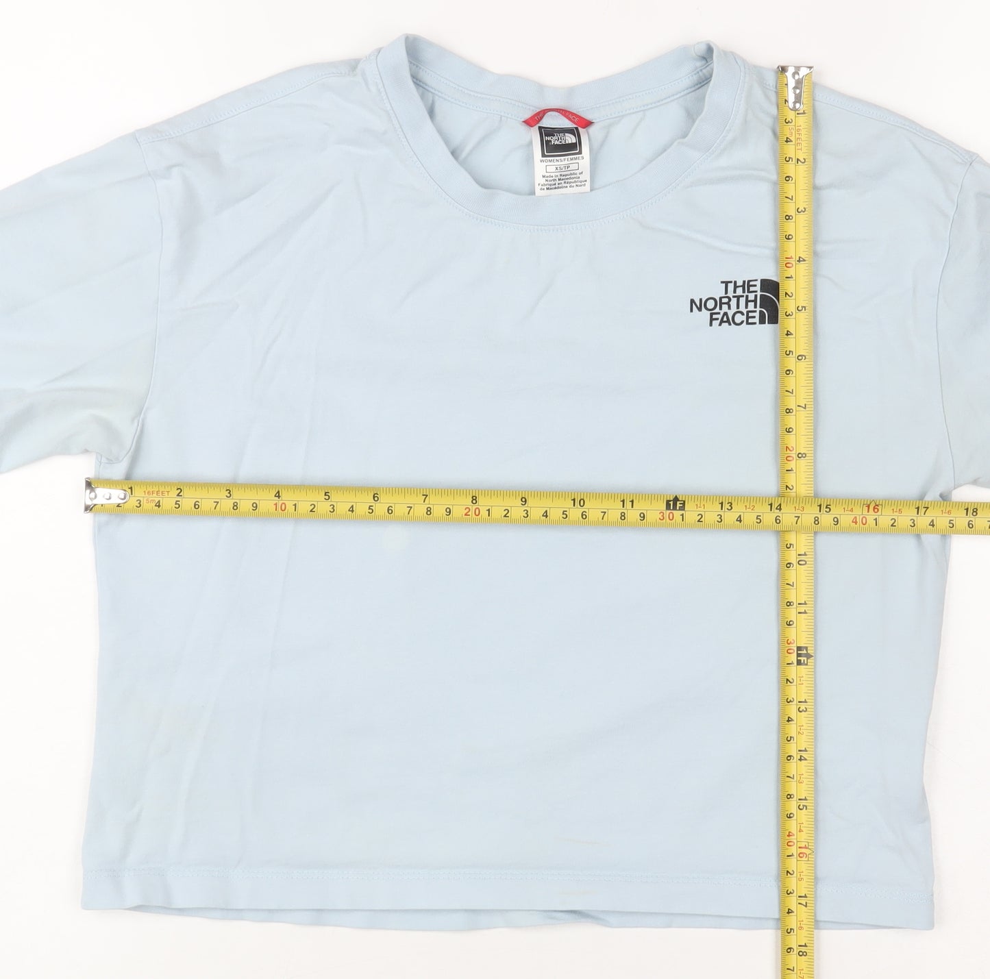 The North Face Women's Blue Cotton Short Sleeve T-Shirt XS