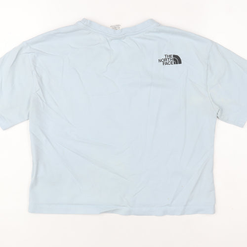 The North Face Women's Blue Cotton Short Sleeve T-Shirt XS