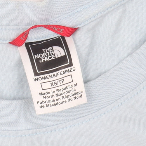 The North Face Women's Blue Cotton Short Sleeve T-Shirt XS