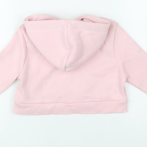 Hype Girls Pink Logo Hoodie 7-8 Years Pullover Hooded Sweatshirt