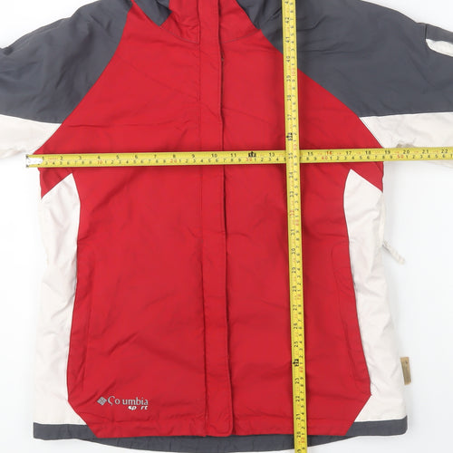 Columbia Men's Red Grey Sport Puffer Jacket Size S