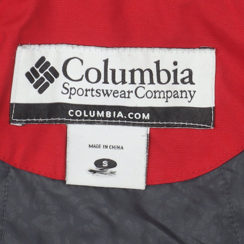 Columbia Men's Red Grey Sport Puffer Jacket Size S