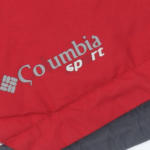 Columbia Men's Red Grey Sport Puffer Jacket Size S