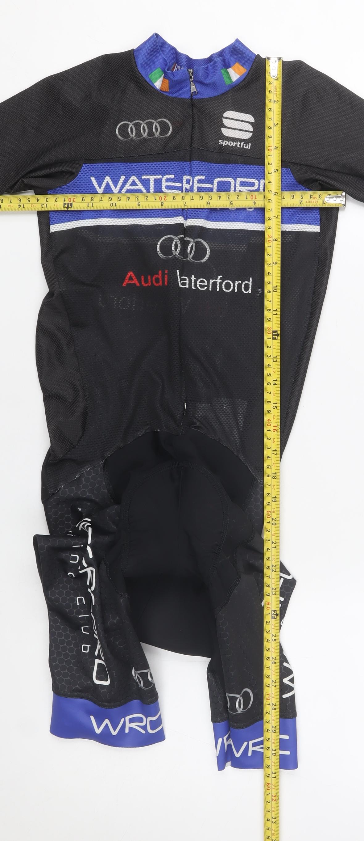 Sportful Men's Black Cycling Bib Shorts Suit S Compression Fit