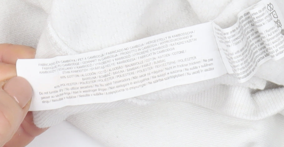 Harry Potter Girls White Sweatshirt 10-11 Years Graphic Crew Neck Pullover