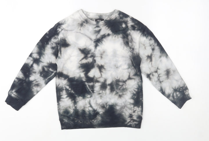 Next Boys Multicoloured Tie-Dye Cotton Pullover Sweatshirt 8 Years