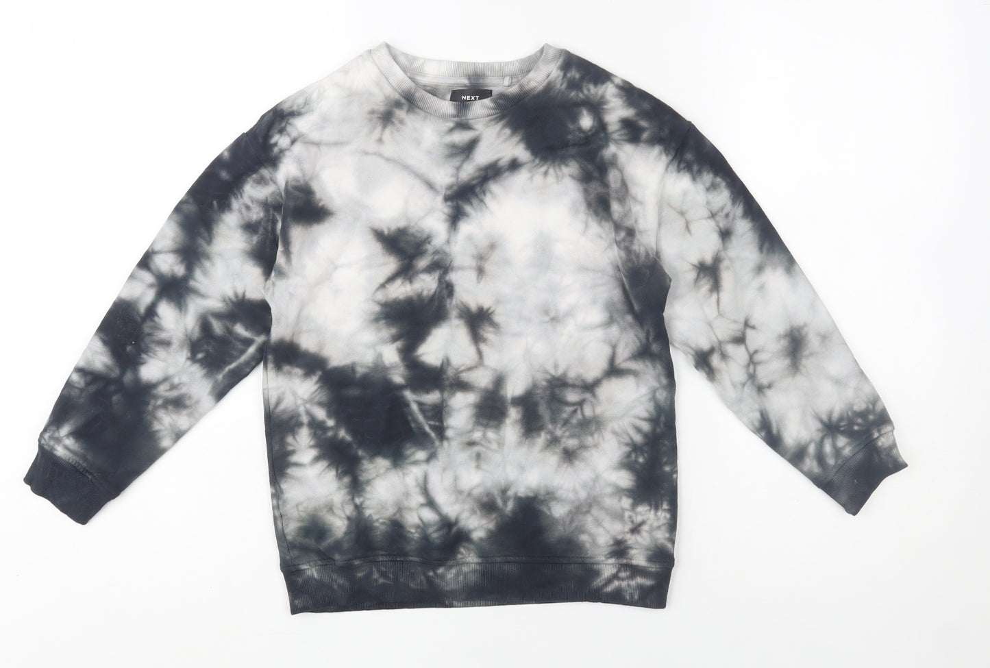 Next Boys Multicoloured Tie-Dye Cotton Pullover Sweatshirt 8 Years