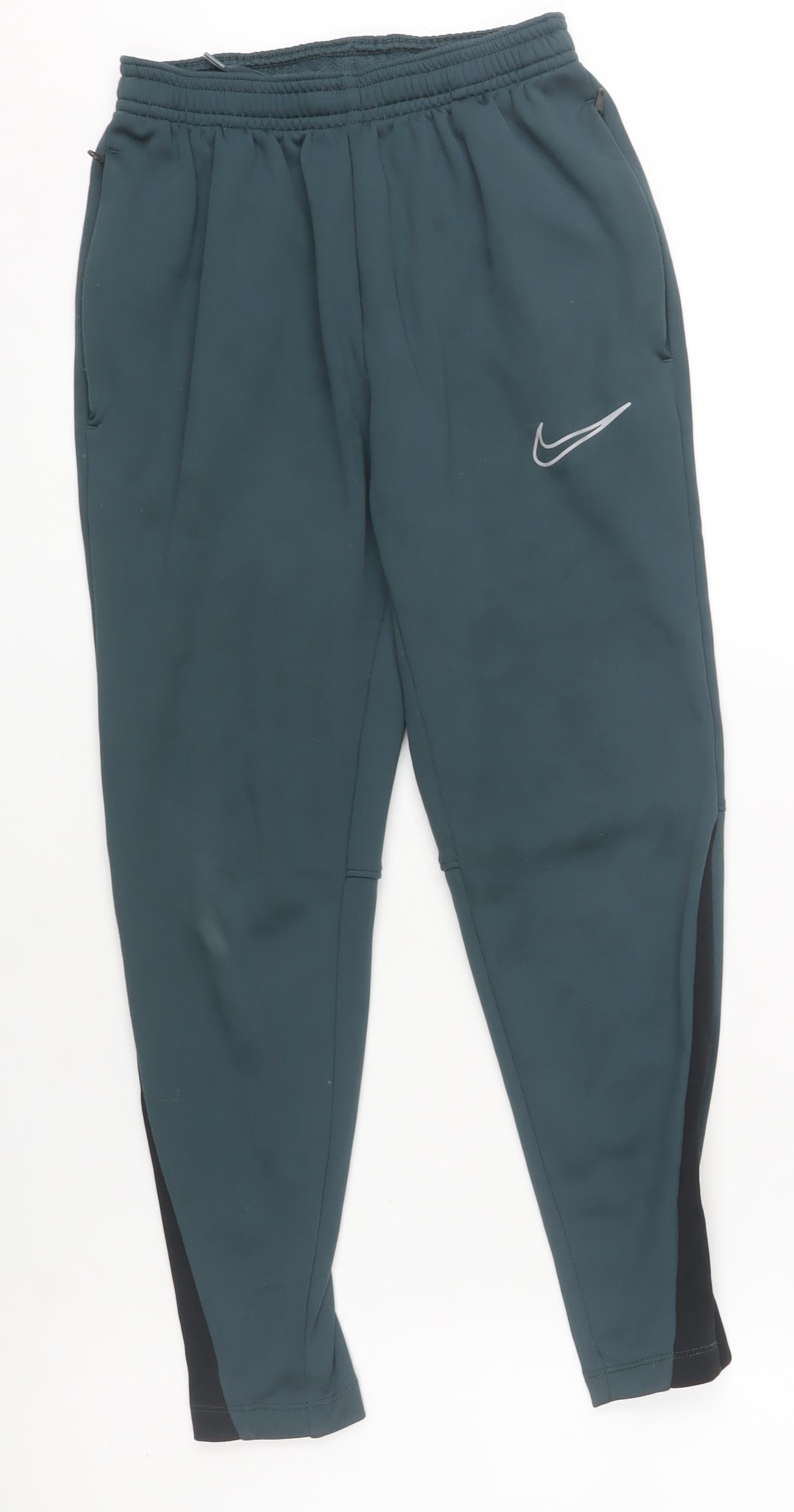 Nike Boys Green Therma-Fit Jogger Activewear Trousers Size 10-11 Years