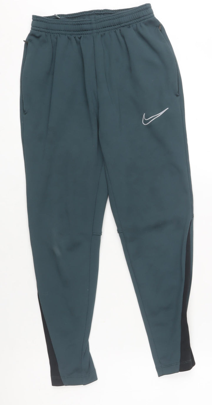 Nike Boys Green Therma-Fit Jogger Activewear Trousers Size 10-11 Years