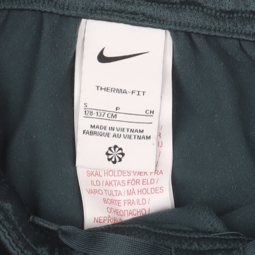 Nike Boys Green Therma-Fit Jogger Activewear Trousers Size 10-11 Years