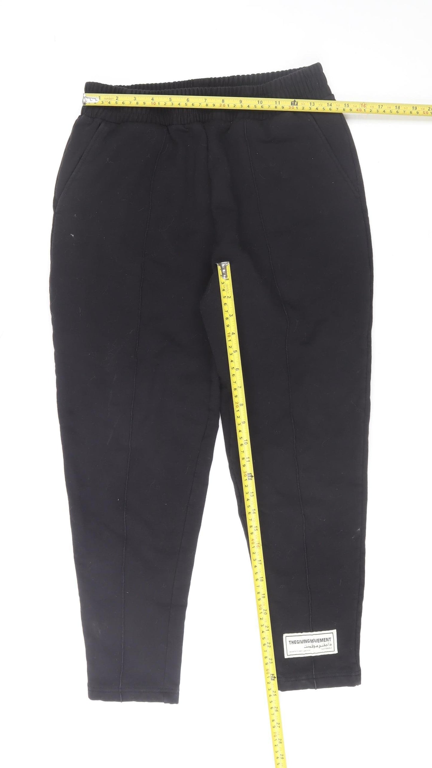 The Giving Movement Men's Black M Jogger Activewear Trousers