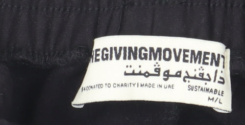 The Giving Movement Men's Black M Jogger Activewear Trousers
