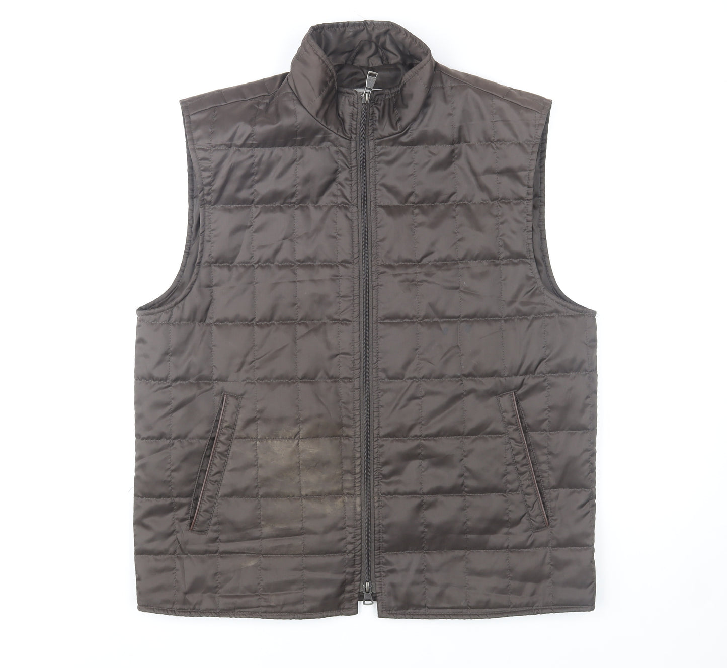Roy Robson Men's Brown Quilted Padded Waistcoat Size 50 Regular