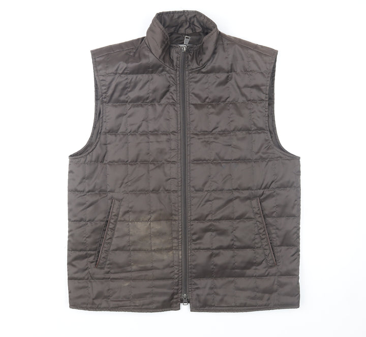 Roy Robson Men's Brown Quilted Padded Waistcoat Size 50 Regular