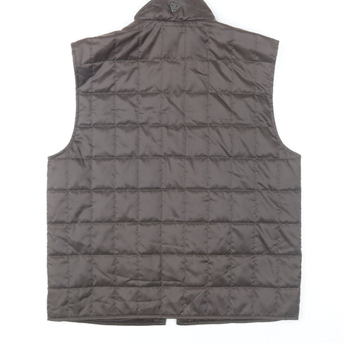 Roy Robson Men's Brown Quilted Padded Waistcoat Size 50 Regular