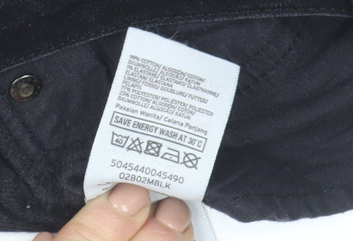 Topshop Men Black Baxter Regular Straight Jeans W36 L32