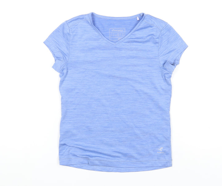 Energetics Boys Blue Short Sleeve V-Neck Activewear T-Shirt Size 128