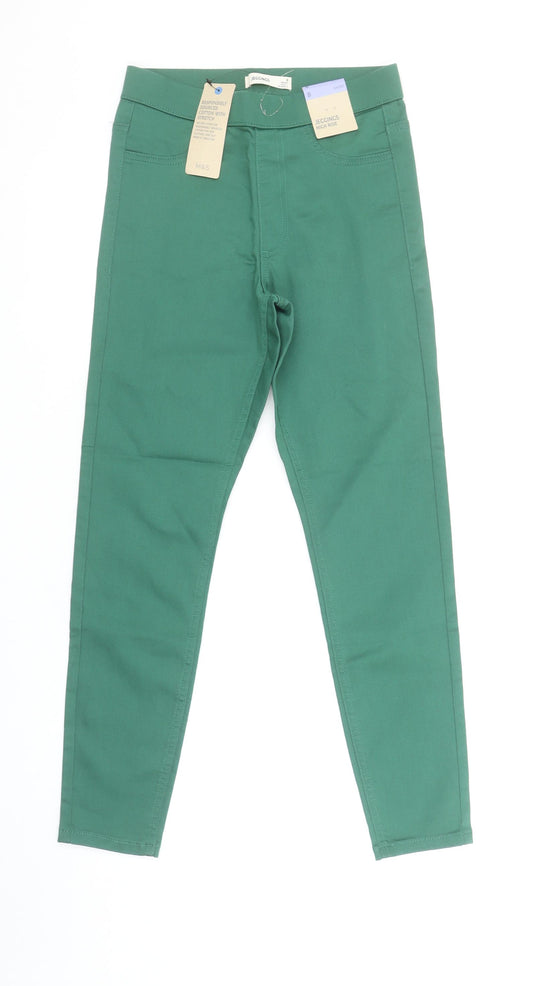 Marks and Spencer Women’s Green High Rise Jeggings Size 8 Short