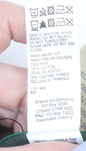 Marks and Spencer Women’s Green High Rise Jeggings Size 8 Short