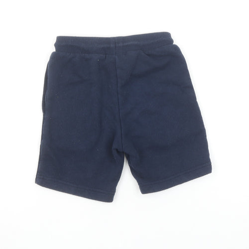 Converse Boys Blue Sweat Shorts 5-6 Years Elastic Waist Drawstring Logo