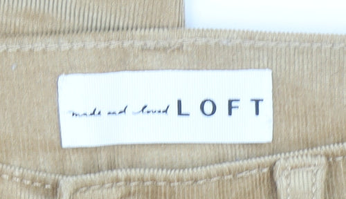 LOFT Women’s Beige Corduroy Skinny Chino Trousers Size 4